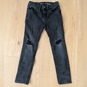GAP Kids Black Distressed Skinny Jeans